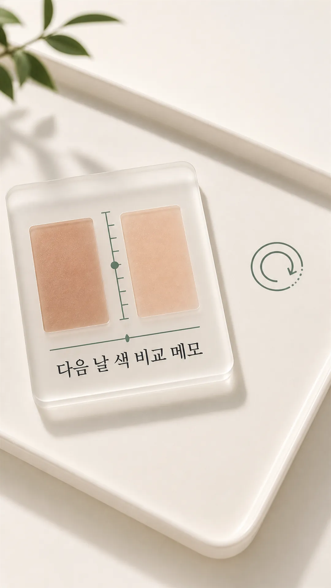 다음 날 색 비교 메모