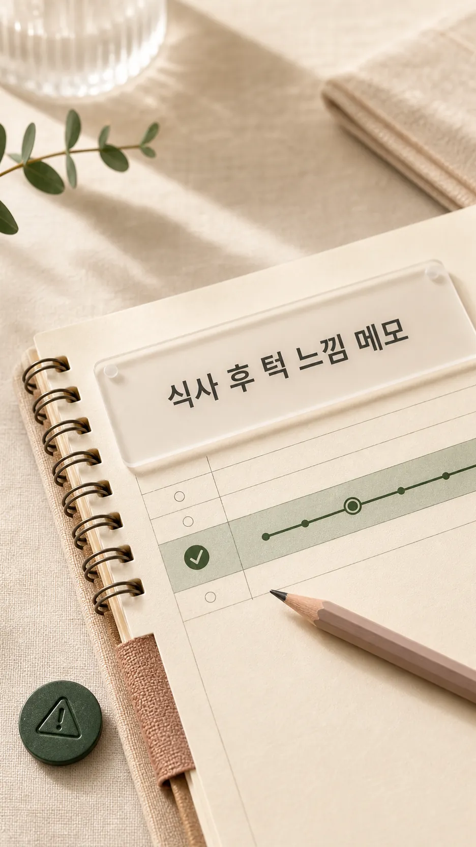 식사 후 턱 느낌 메모