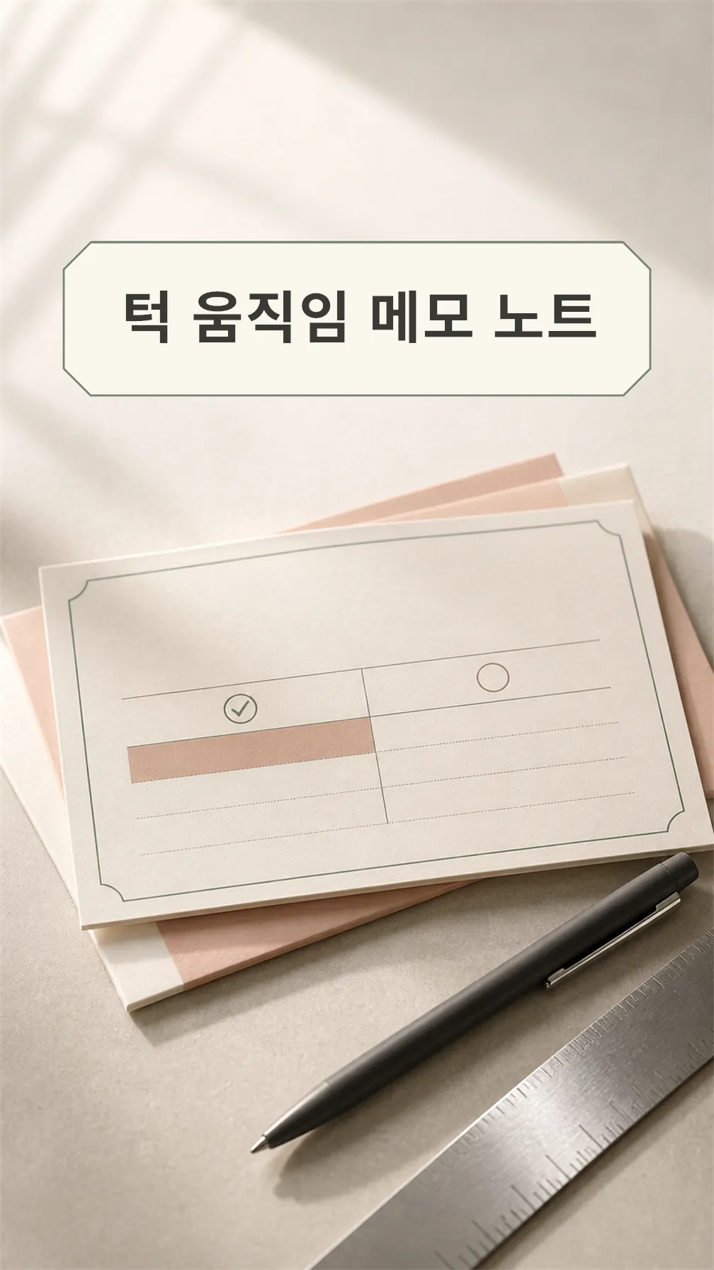 턱 움직임 메모 노트
