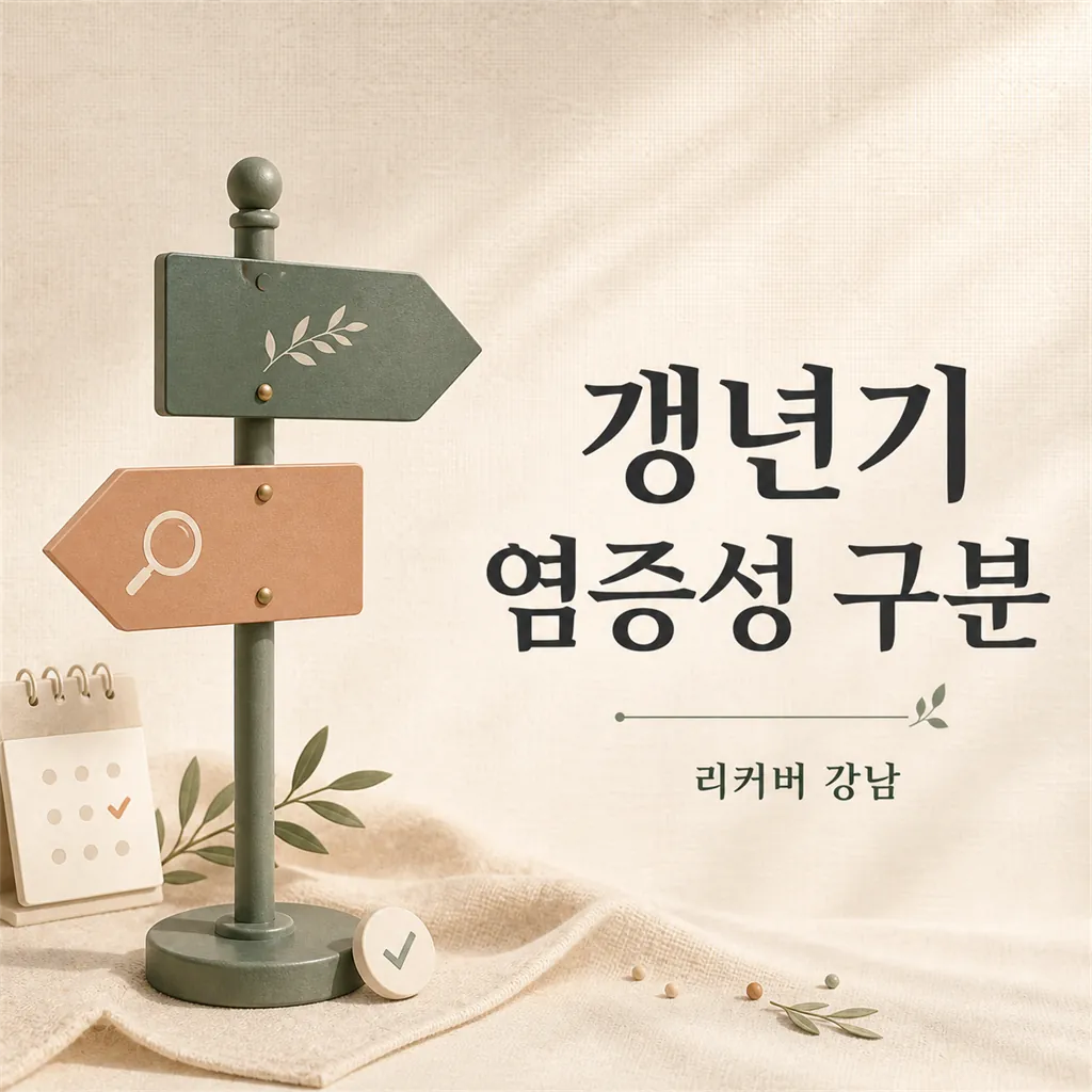 썸네일 - 갱년기 염증성 여드름흉터, 상담 전 먼저 확인할 기준