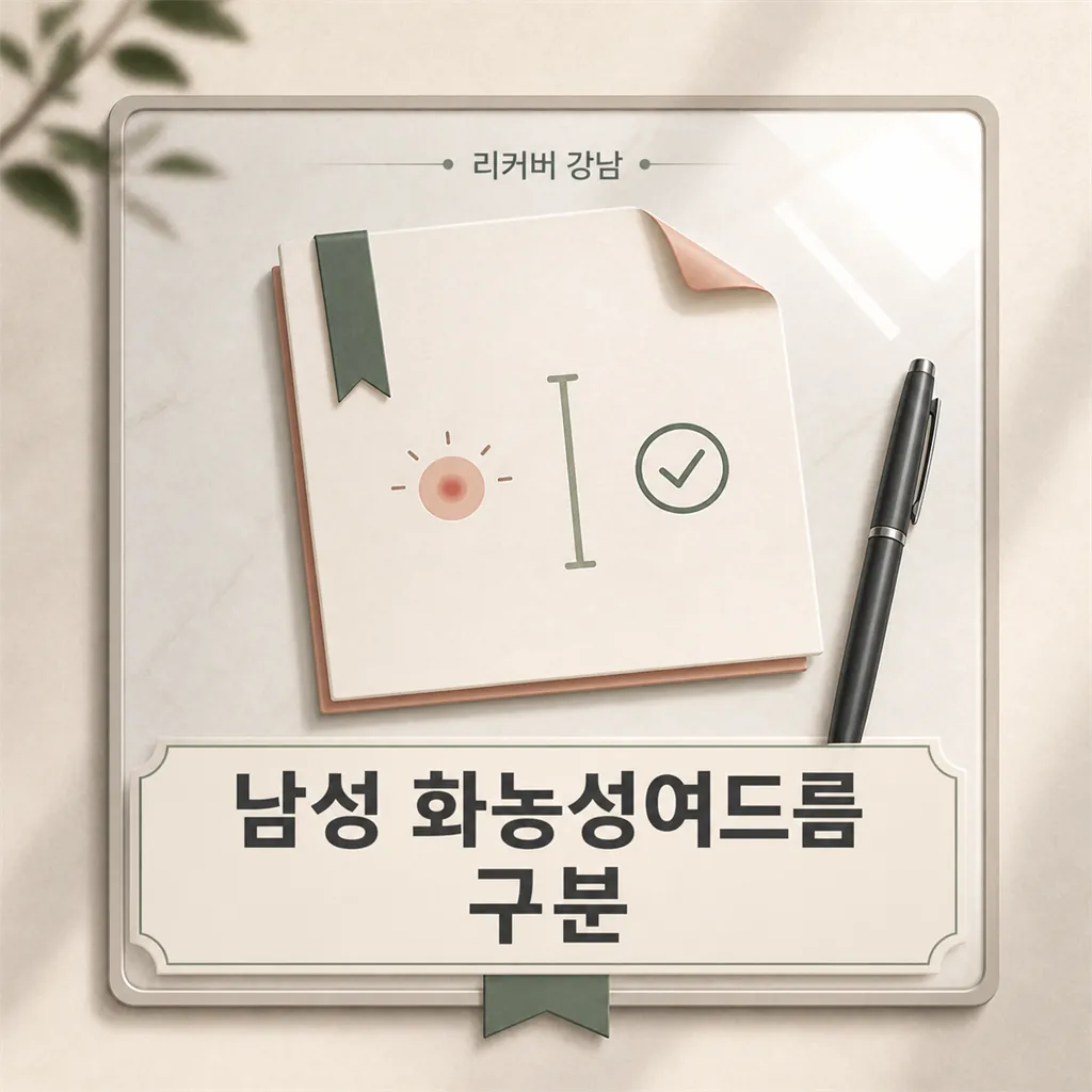 썸네일 - 남성 화농성여드름 흉터, 놓치기 쉬운 변화 신호