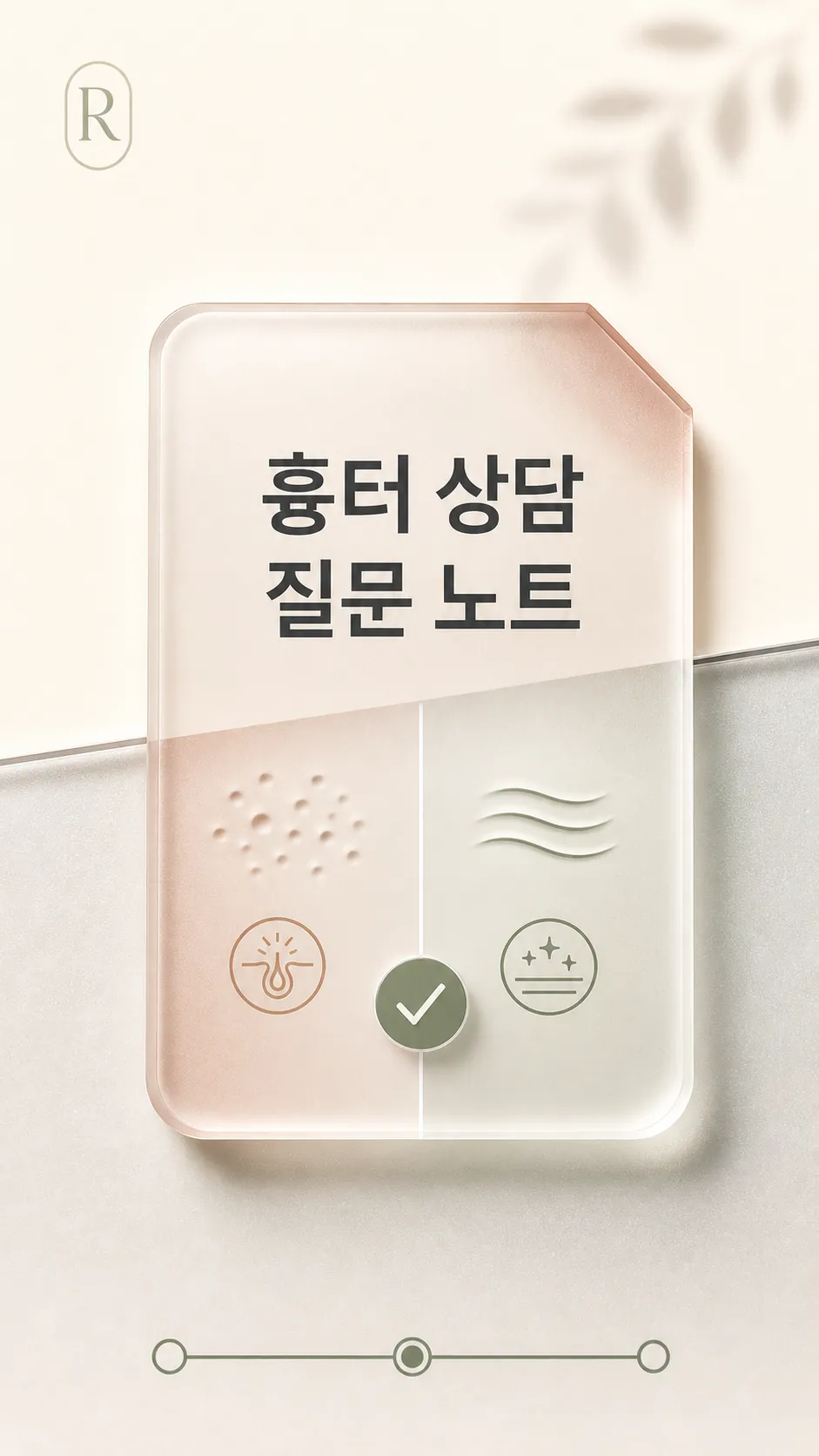 흉터 상담 질문 노트