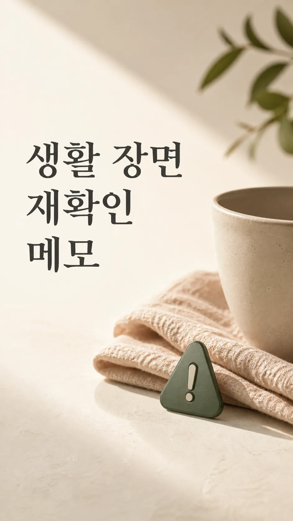생활 장면 재확인 메모