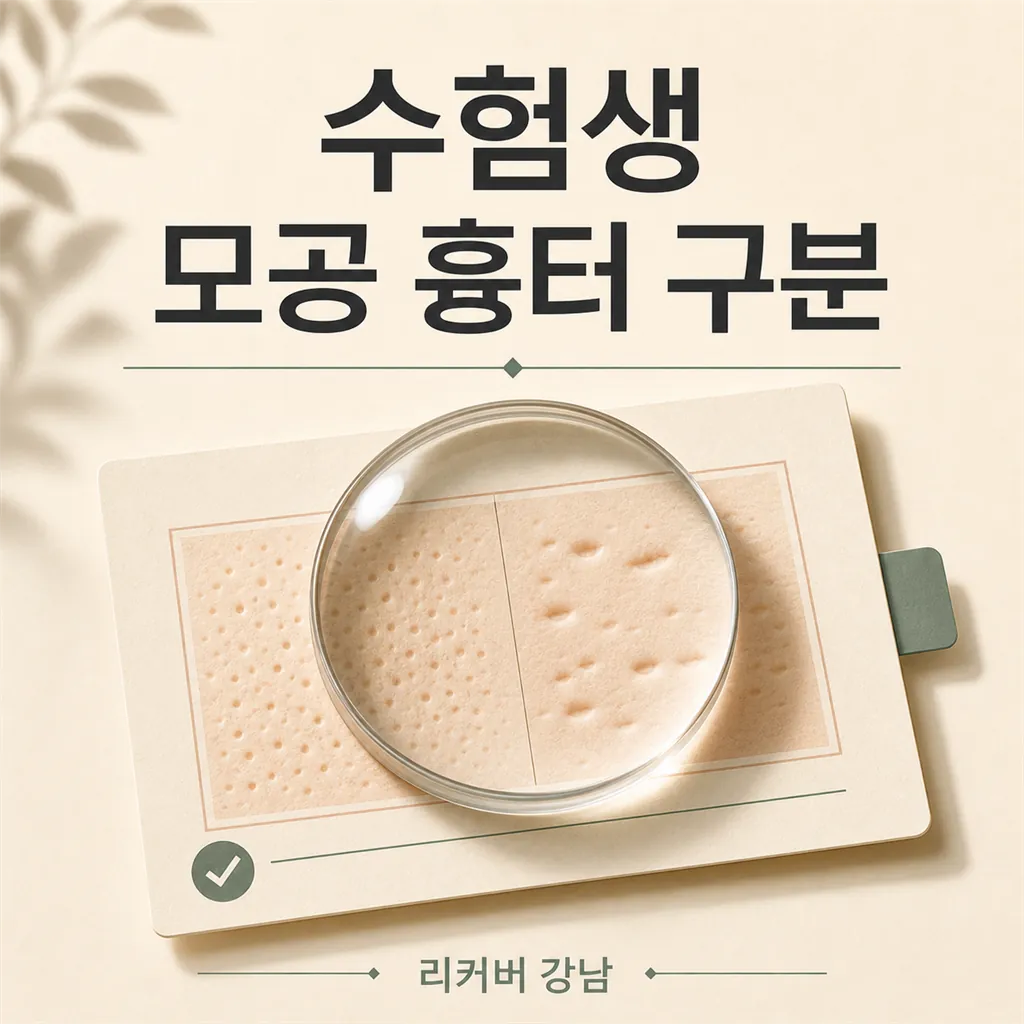 썸네일 - 수험생 모공 흉터, 놓치기 쉬운 변화 신호