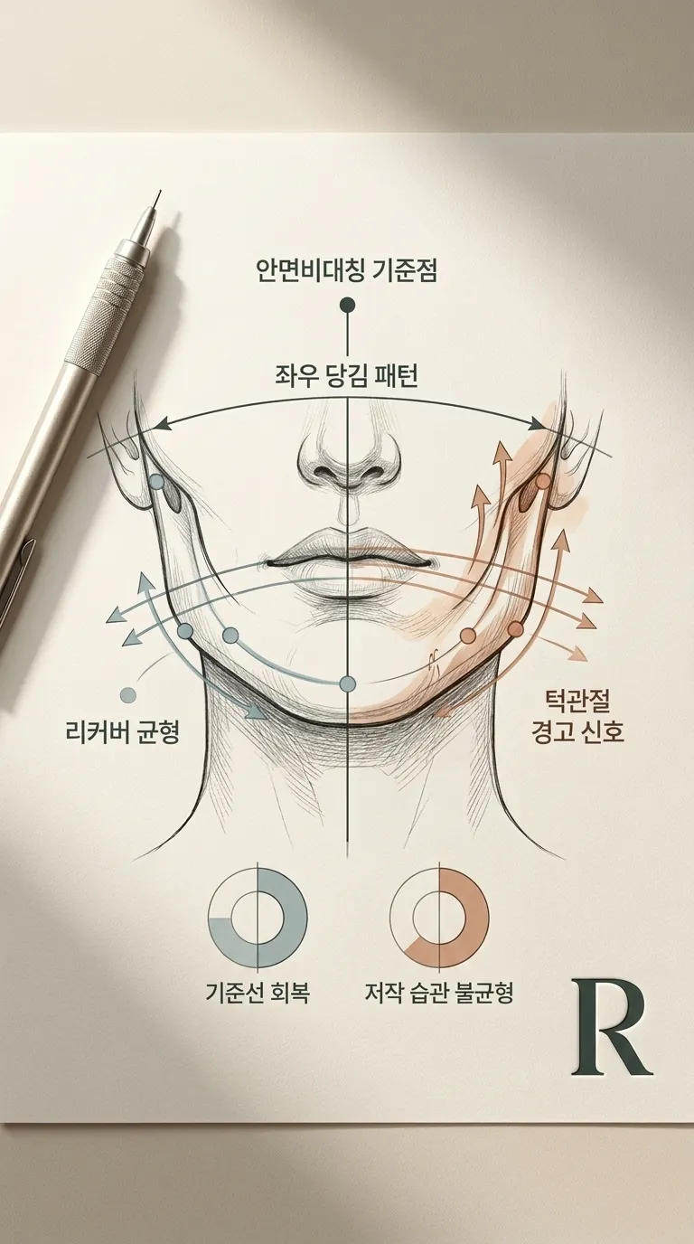 RECOVER BALANCE 좌우 기준점 시각화 및 당김 패턴 지도화