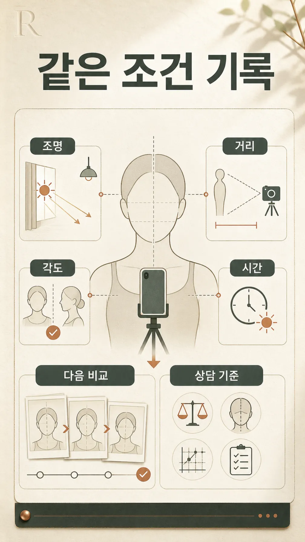정면·측면 촬영 각도 가이드 흐름도