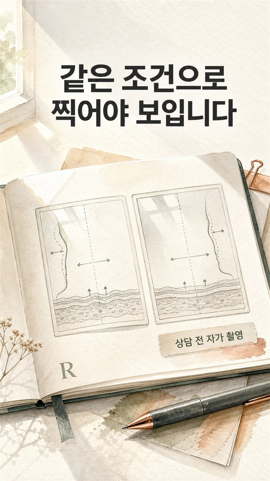 창가 아이보리 햇살 정물