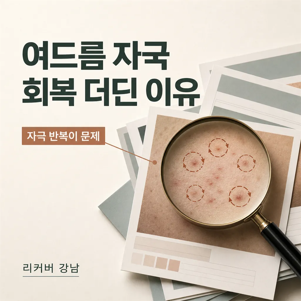 썸네일 - 여드름 자국 회복이 더딘 이유, 색 변화 아닌 자극 반복 때문