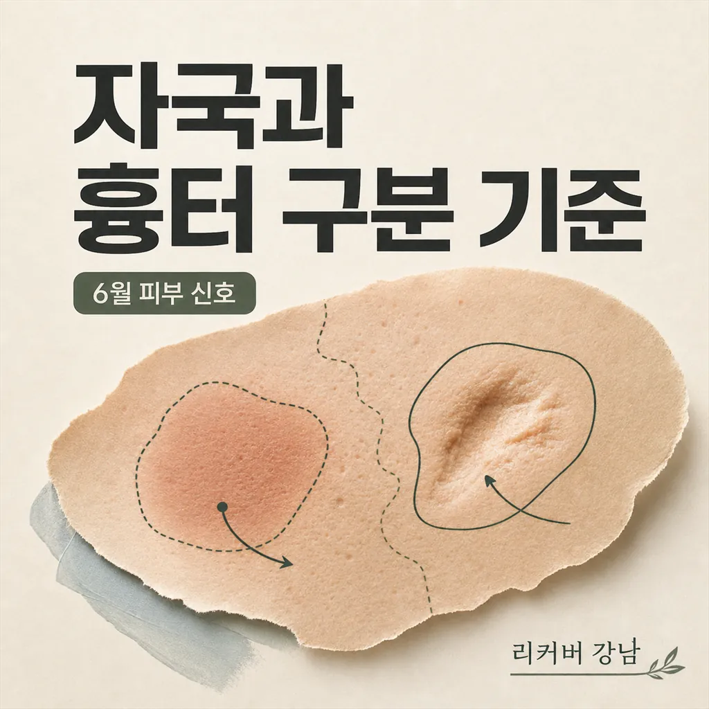 썸네일 - 여드름 자국과 패인 흉터, 6월 자극이 달라지는 시점에서 구분하는 방법
