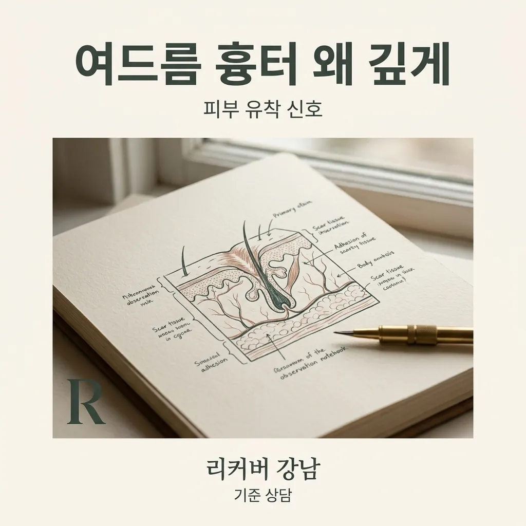 썸네일 - 강남 여드름 염증이 왜 깊은 흔적으로 남을까? 피부 아래 유착 신호