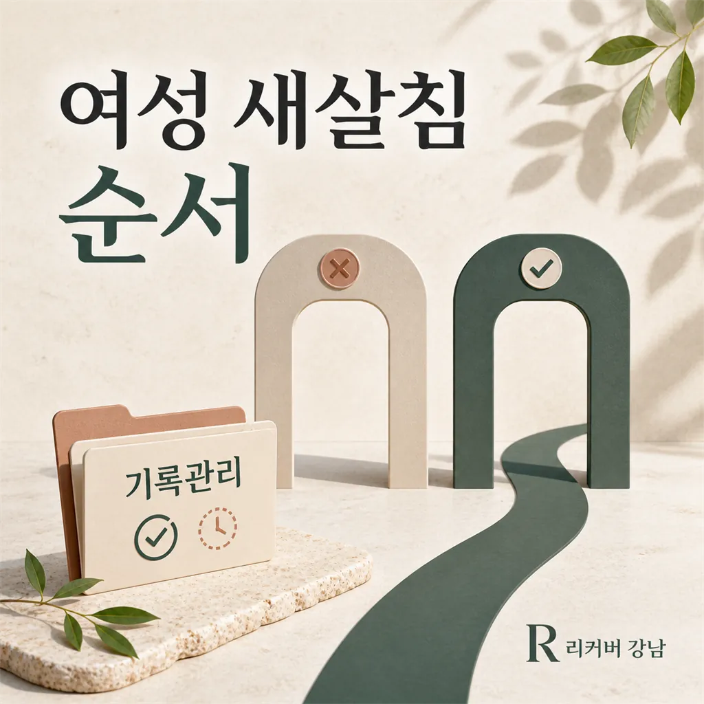 썸네일 - 여성 새살침, 기록부터 시작하는 관리 순서