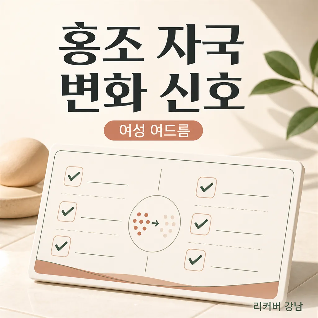 썸네일 - 여성 여드름 홍조 자국, 놓치기 쉬운 변화 신호