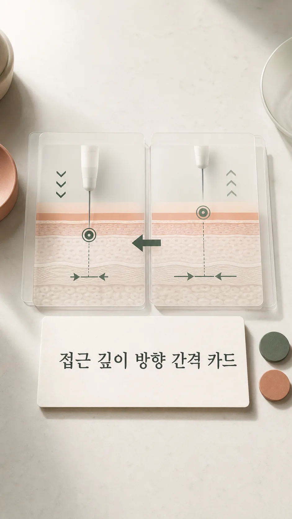 접근 깊이 방향 간격 카드