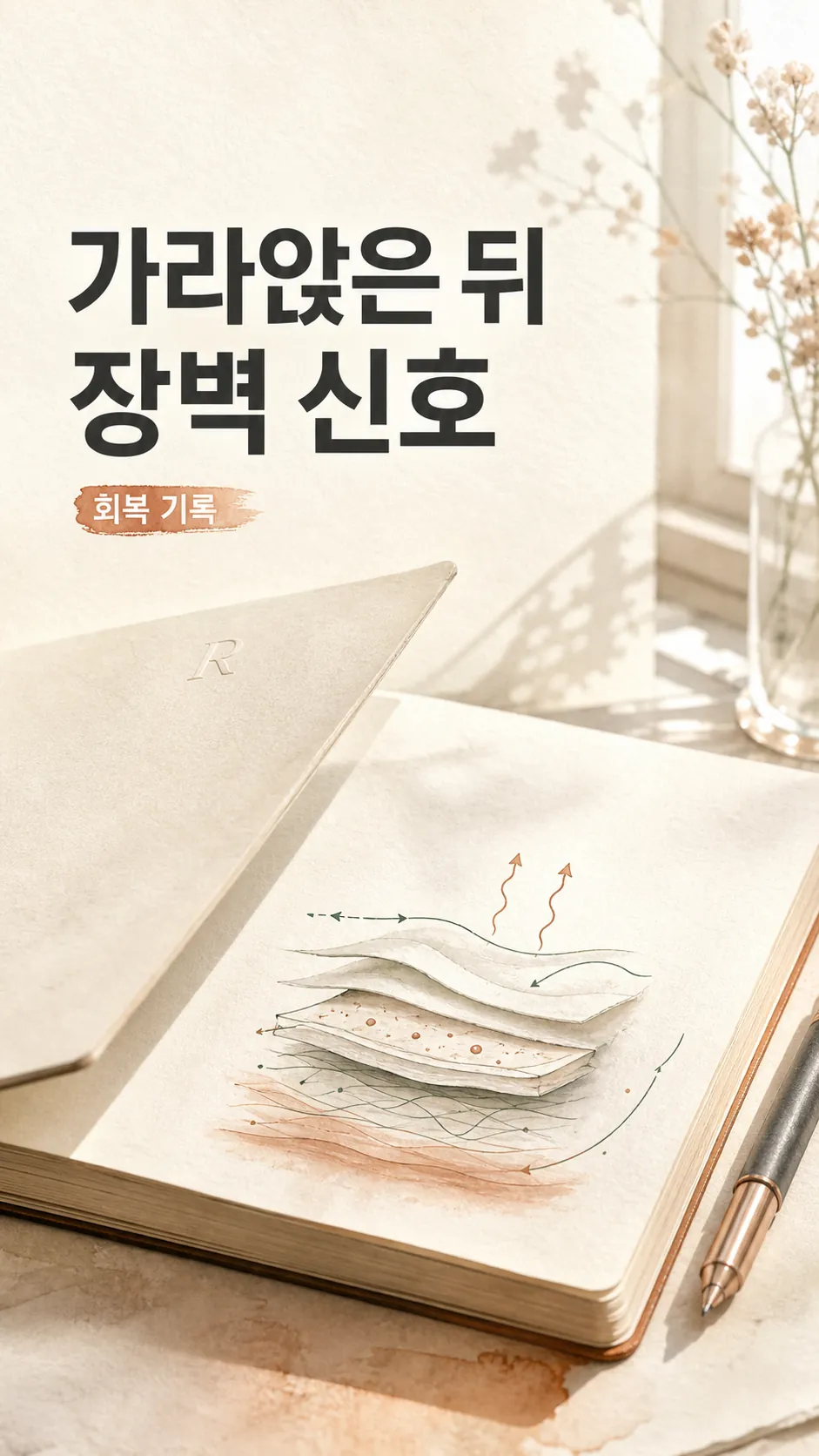 창가 아이보리 정물 마무리