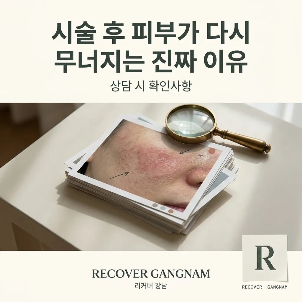 썸네일 - 시술 후 피부가 다시 무너지는 진짜 이유, 상담에서 꼭 물어볼 것