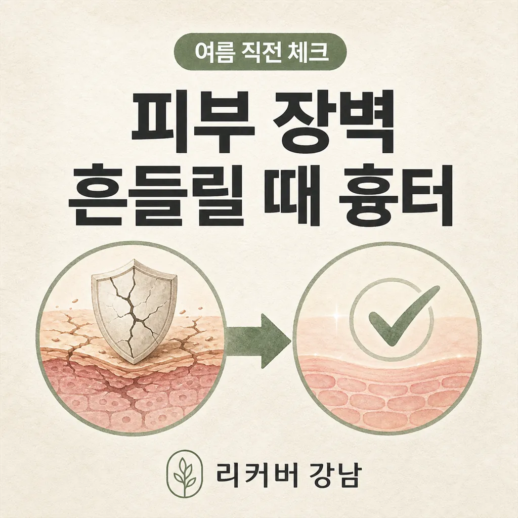 썸네일 - 여름 직전 피부 장벽이 흔들릴 때 흉터 회복 조건이 바뀌는 이유