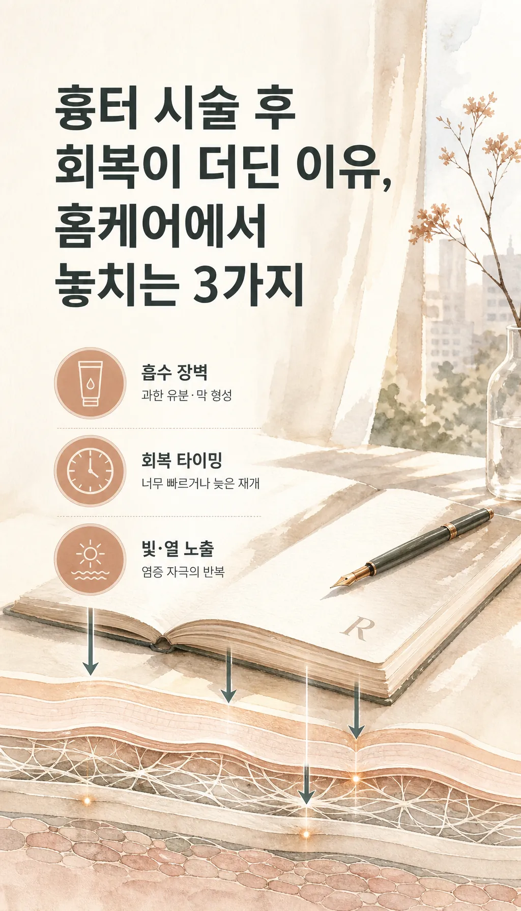 빛이 들어오는 창가 정물