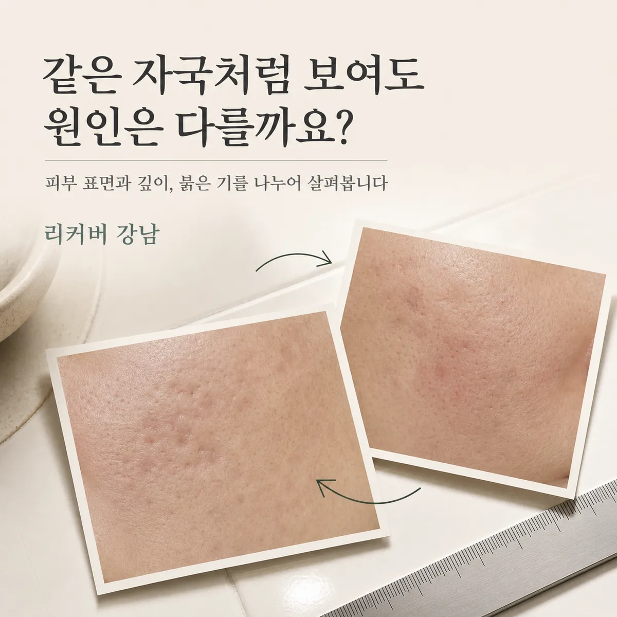 썸네일 - 강남 30대 여드름 흉터 시술, 비슷해 보여도 나눠 보는 피부 상태