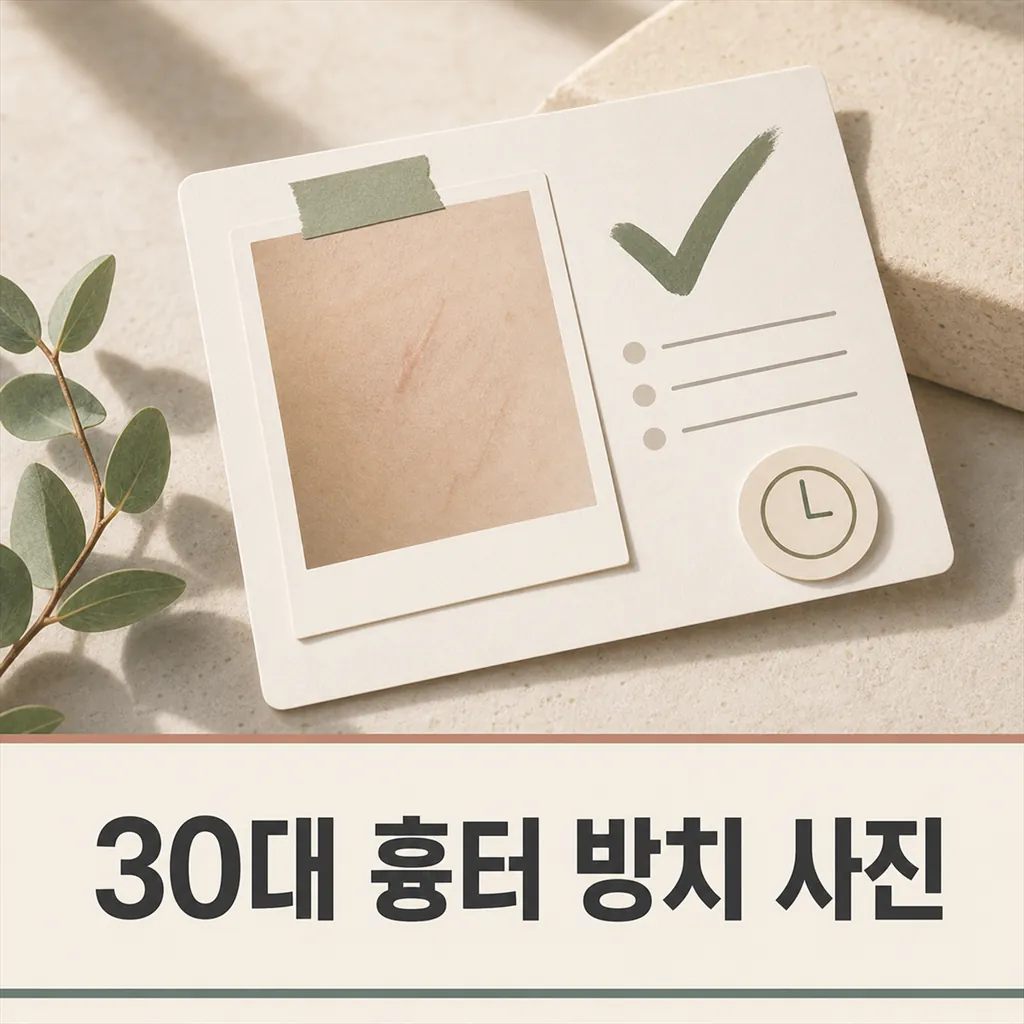 썸네일 - 30대 흉터 방치, 기록부터 시작하는 관리 순서