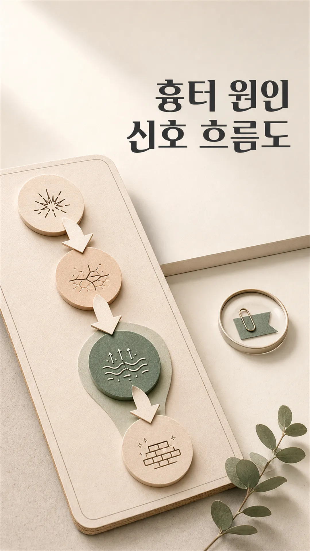 흉터 원인 신호 흐름도
