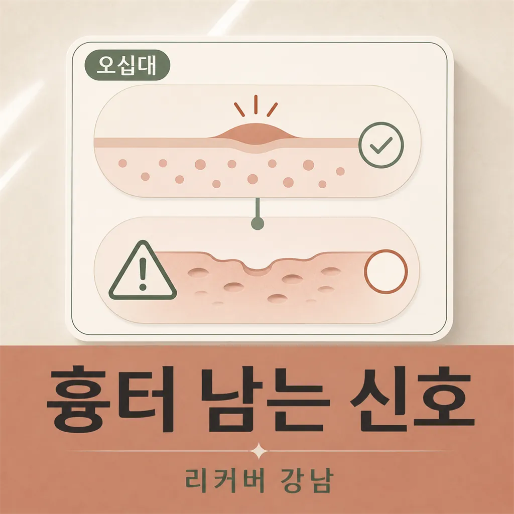 썸네일 - 50대 화농성여드름 흉터, 놓치기 쉬운 변화 신호