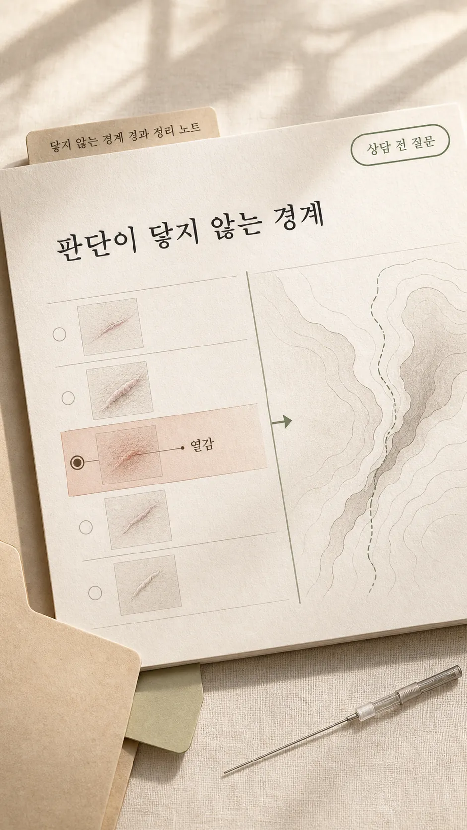 자가 판단이 닿지 않는 경계 경과 정리 노트