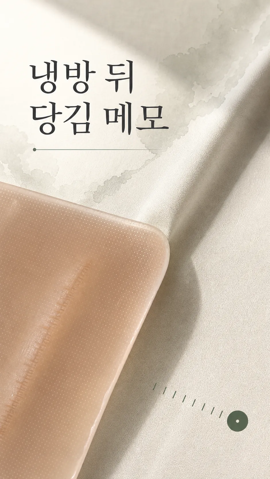 냉방 뒤 당김 메모 정물