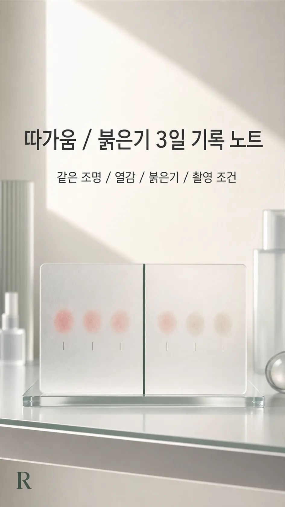따가움·붉은기 3일 기록 노트