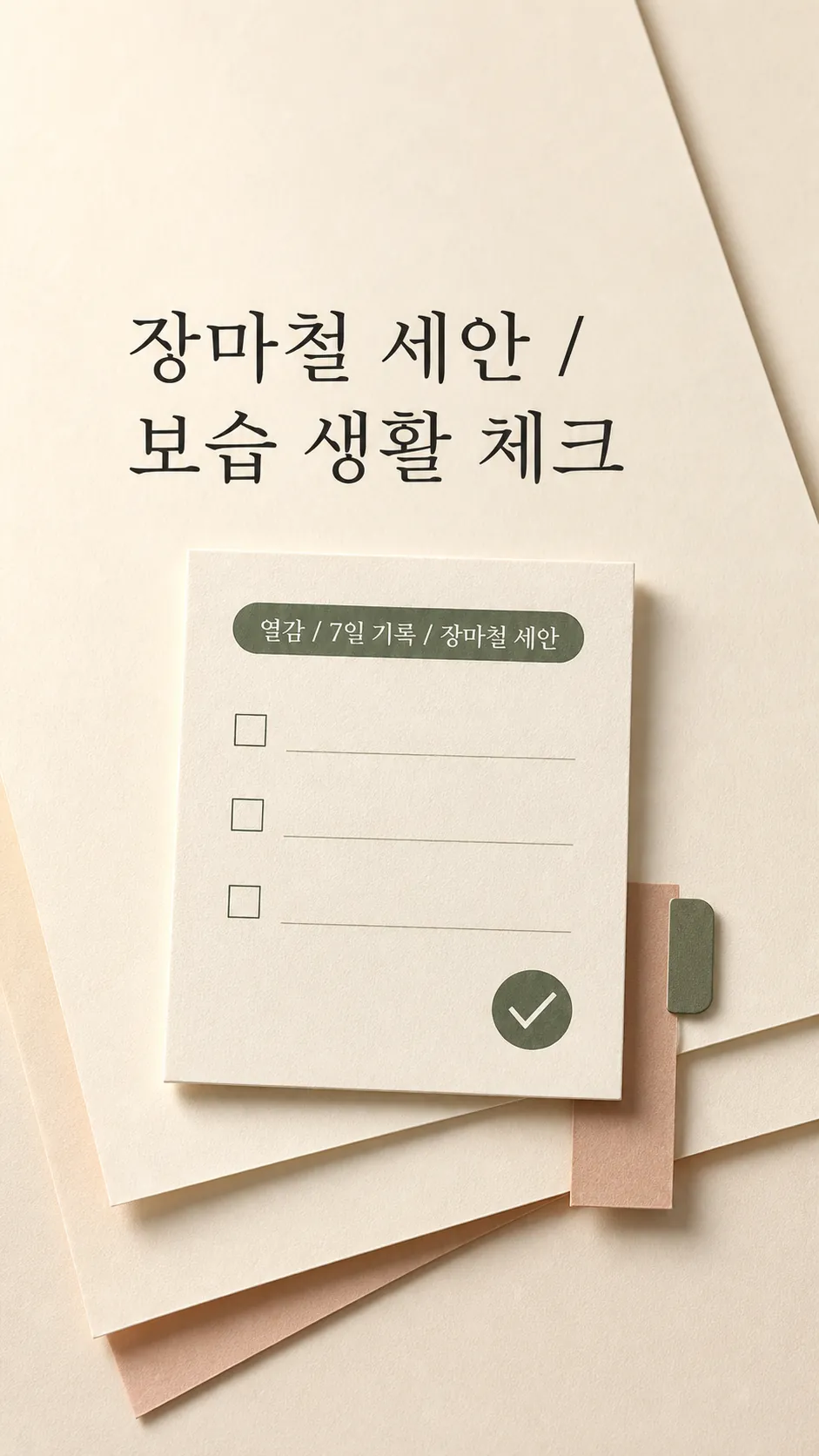 장마철 세안·보습 생활 체크