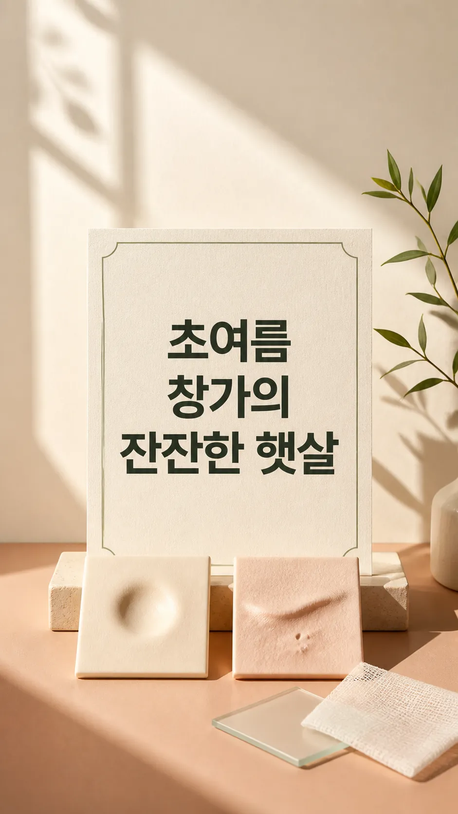 초여름 창가의 잔잔한 햇살
