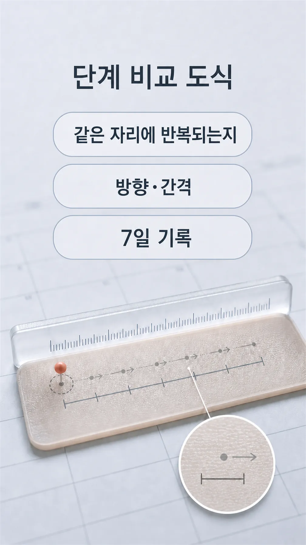 지금 더 자극하기 전 정돈할 단계 비교 도식