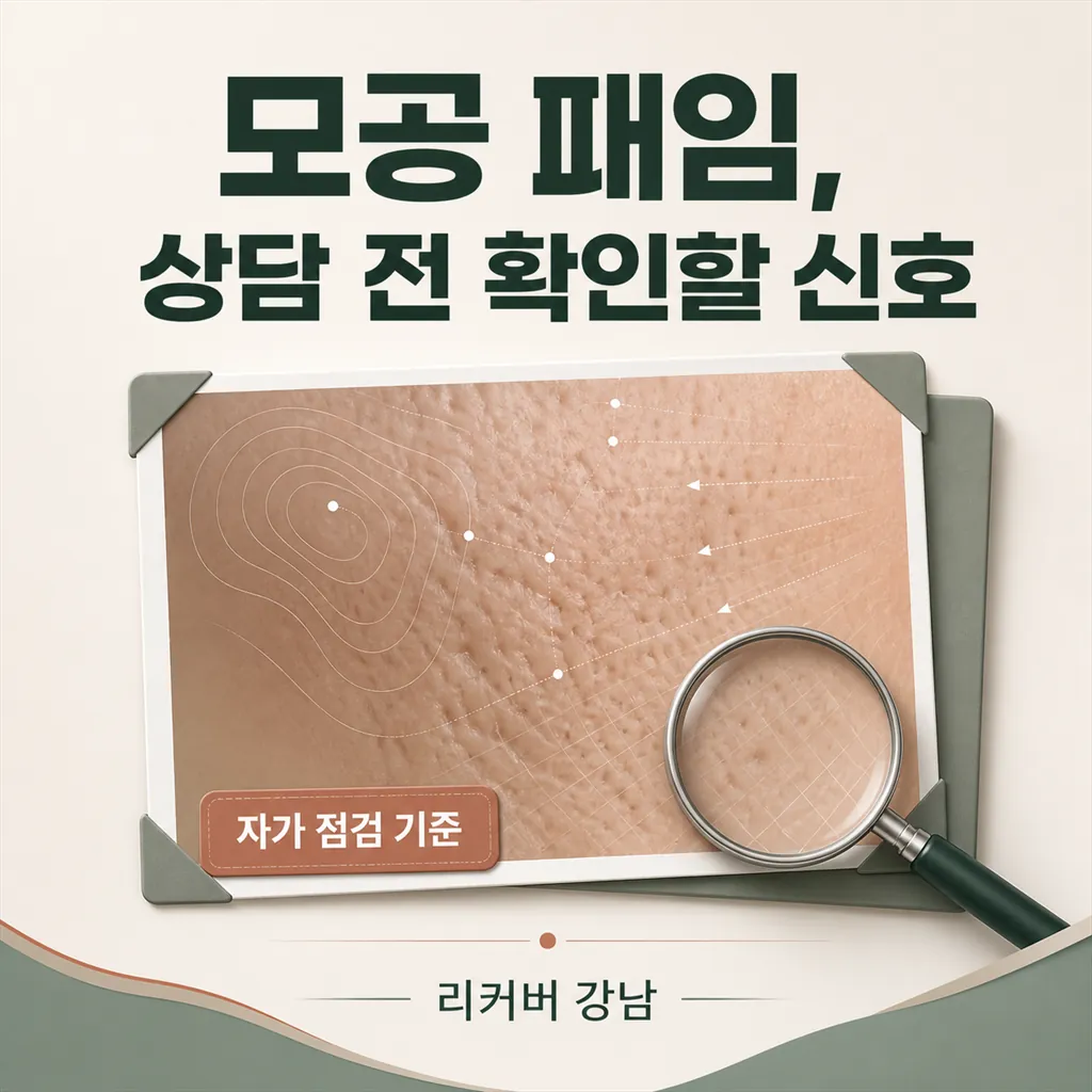 썸네일 - 강남 모공성 패임, 상담 전 먼저 확인할 변화