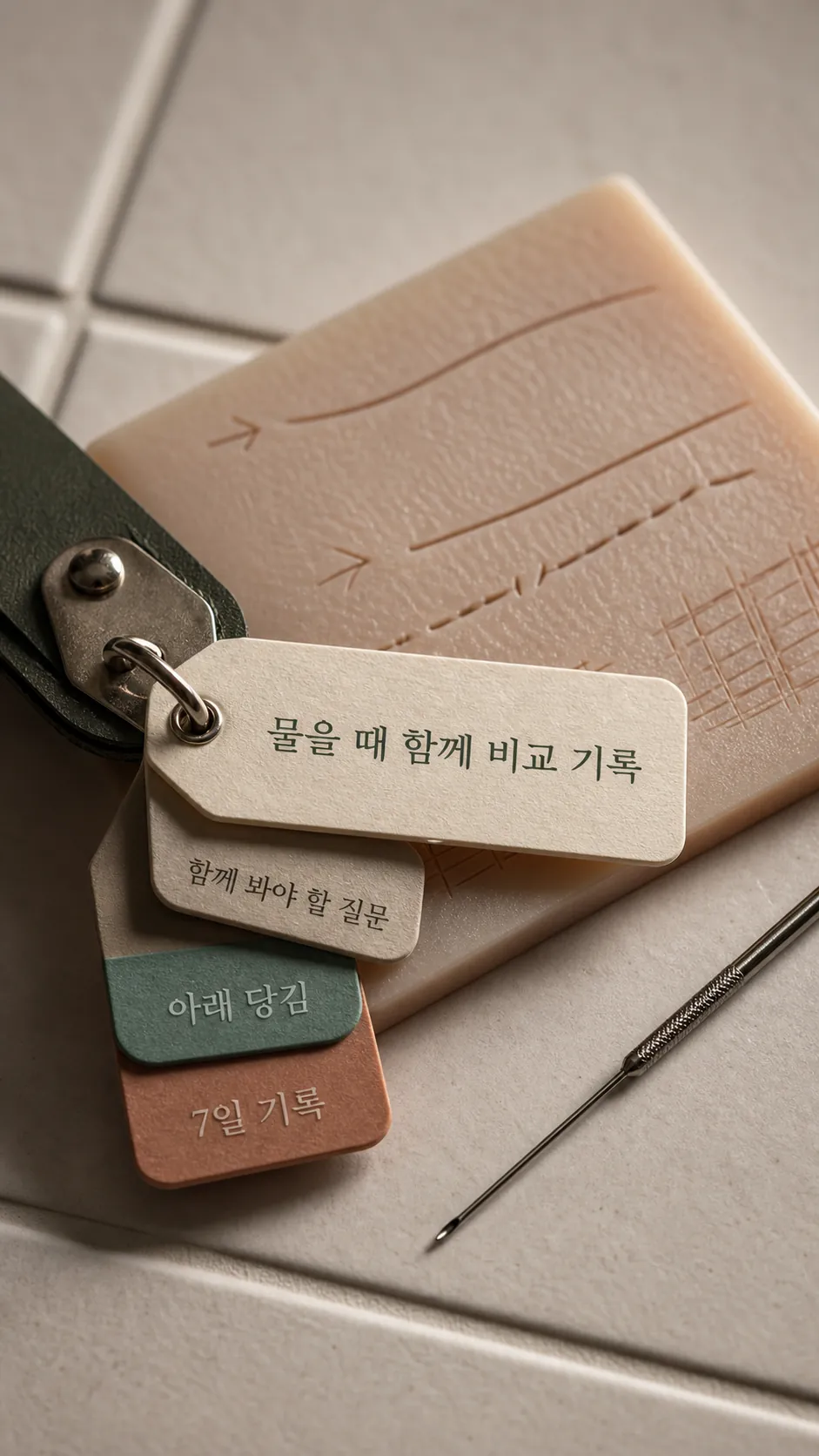 회복 기간을 물을 때 함께 비교 기록 정물
