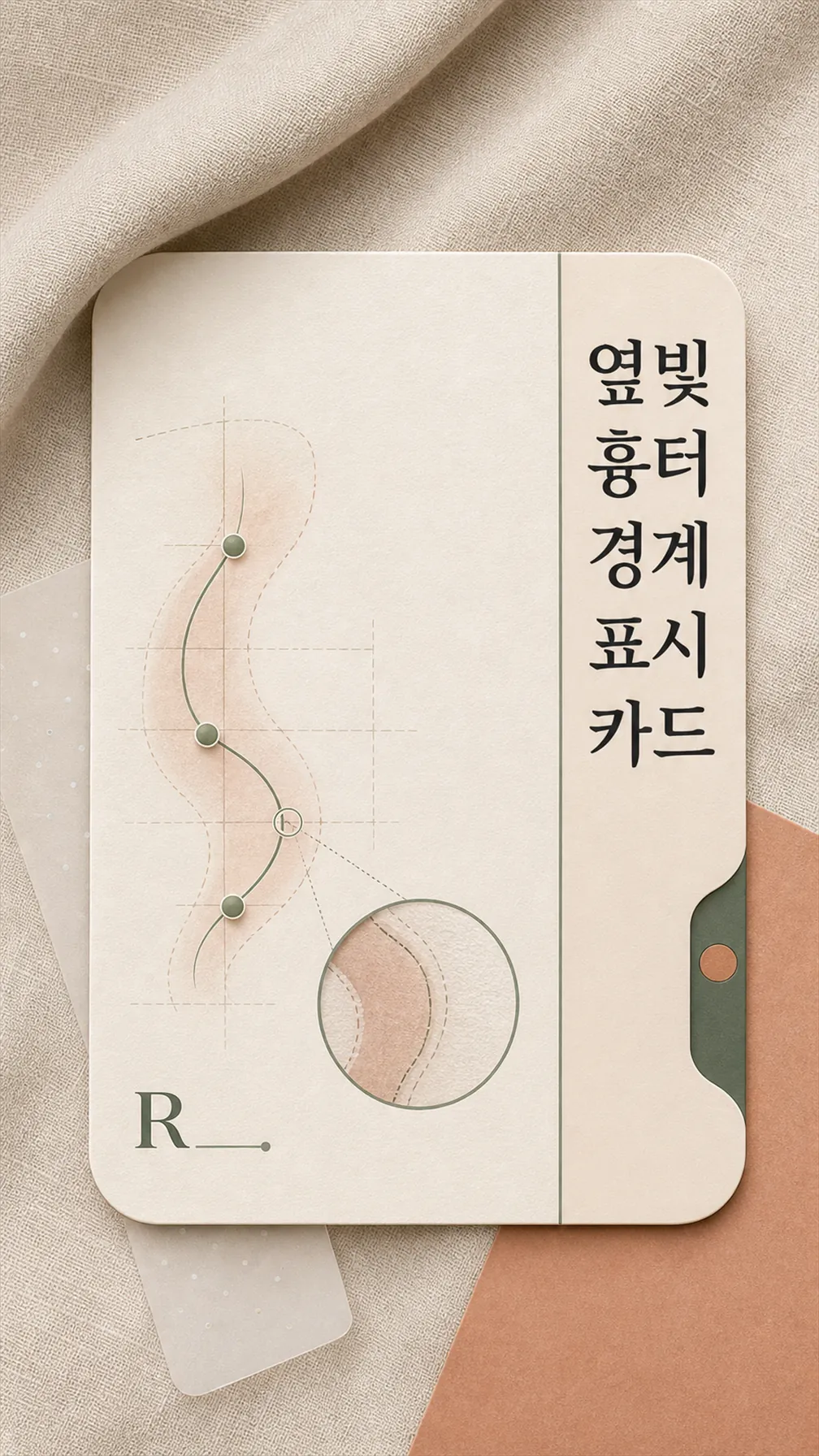 옆빛 흉터 경계 표시 카드