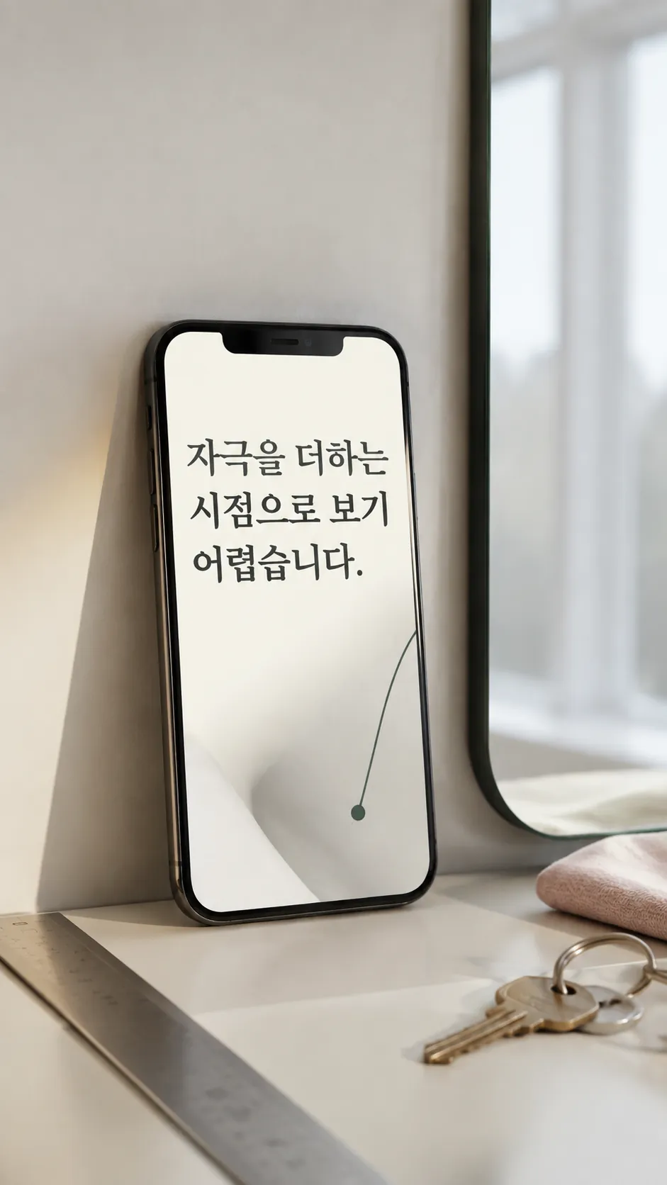 거울 시점 변화 확인 장면