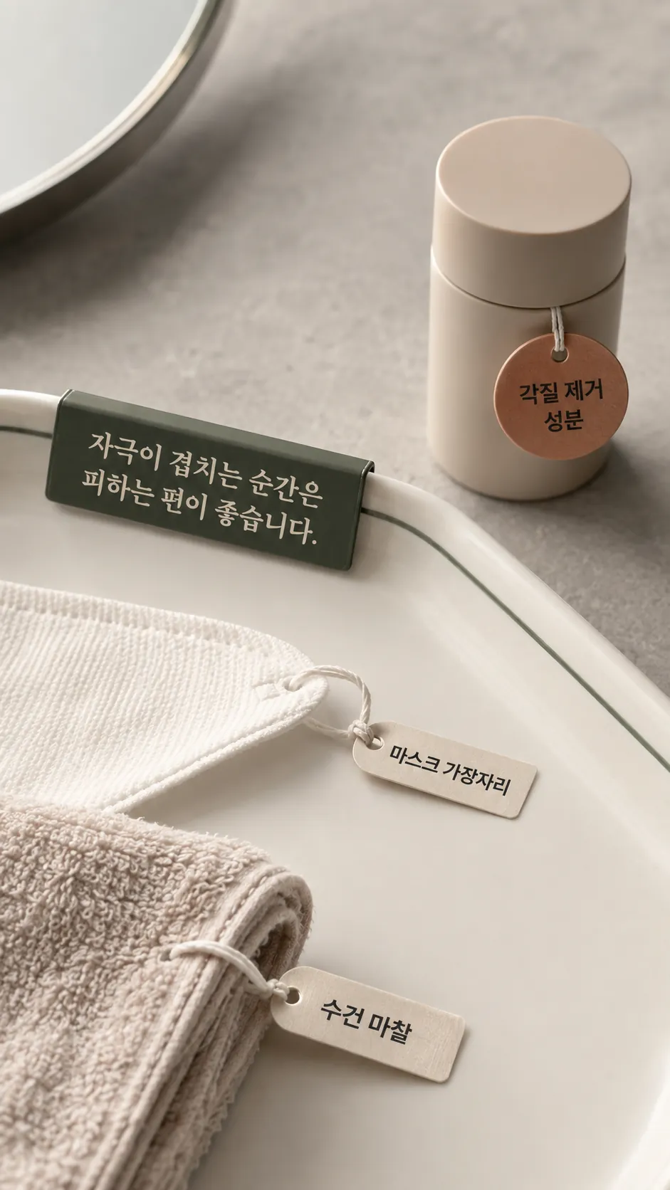 일상 자극은 이렇게 덜어낼 수 기록 비교 장면