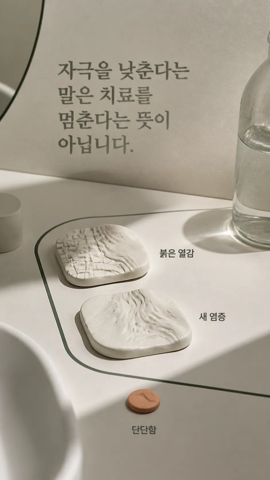 서브시전 피부 기록 비교 장면