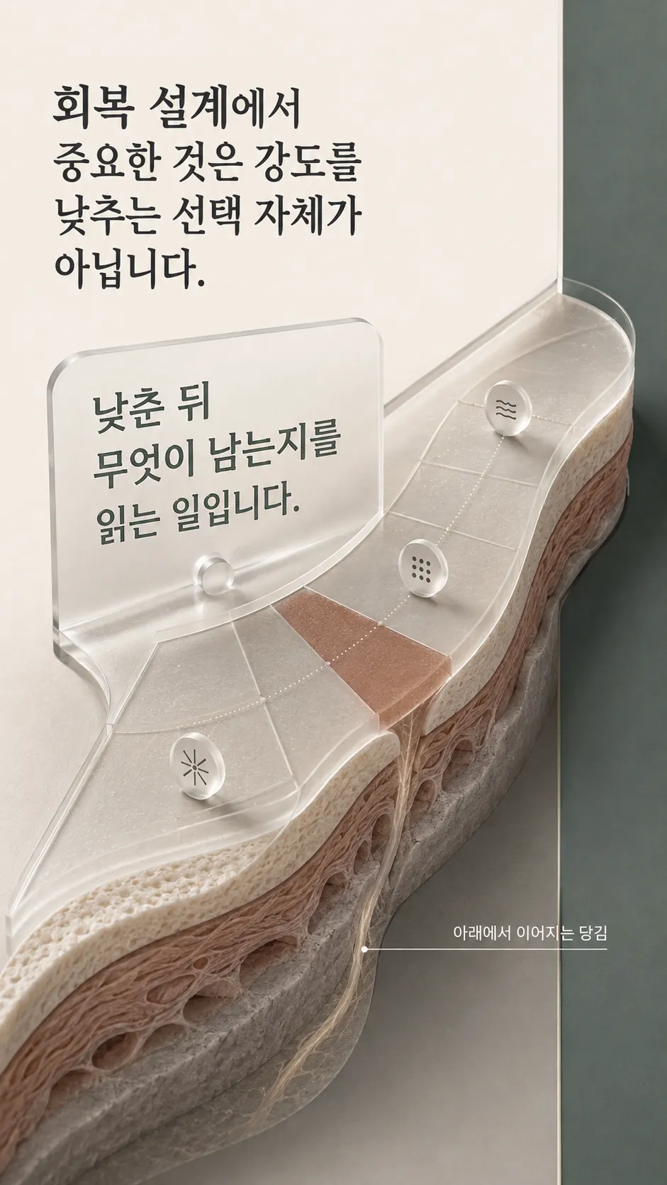 서브시전 흉터 깊이와 회복 방향을 층으로 나눠 표시한 깊이 지도