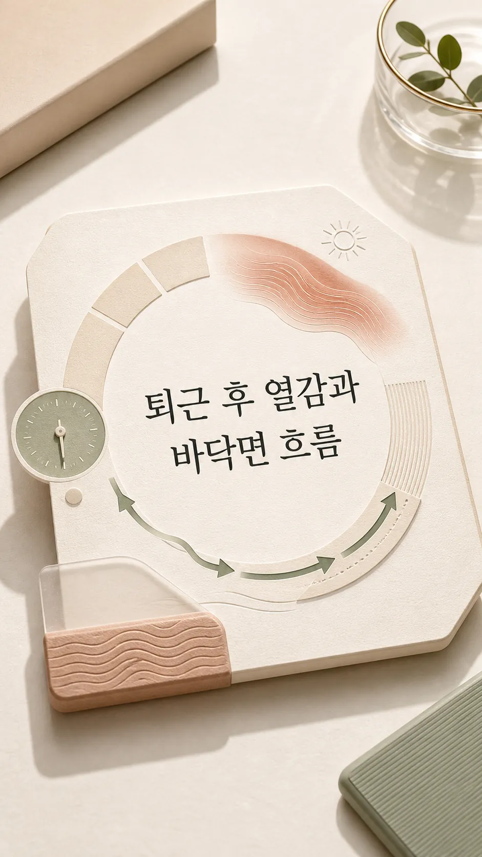 퇴근 후 열감과 바닥면 흐름