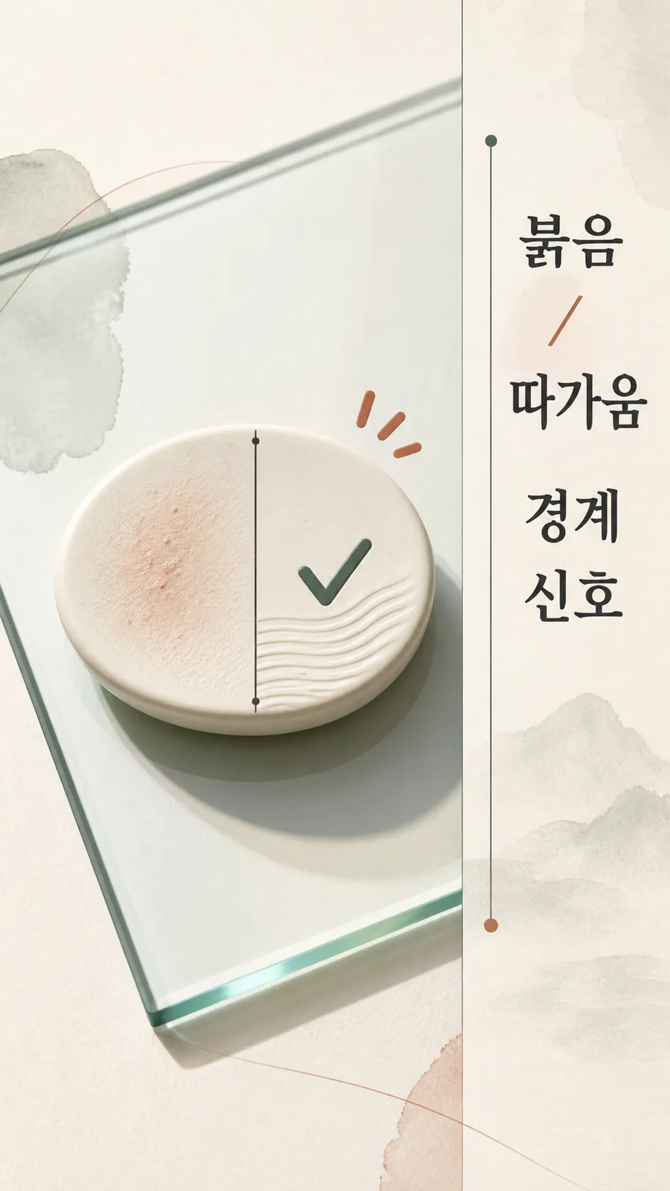 붉음·따가움 경계 신호