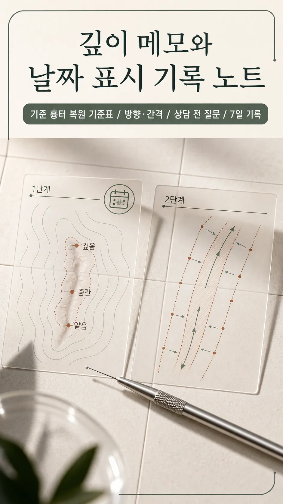 같은 조명 피부 경계 확인 생활 장면