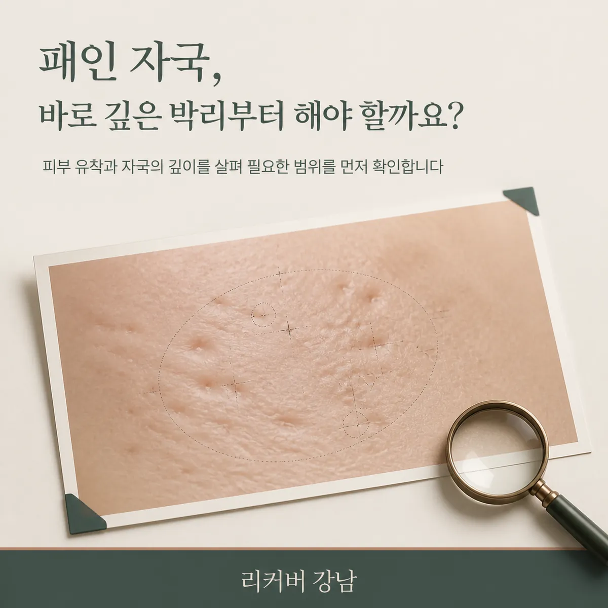 썸네일 - 선정릉 흉터 상담 전, 서브시전이 필요한지 확인할 시술 범위
