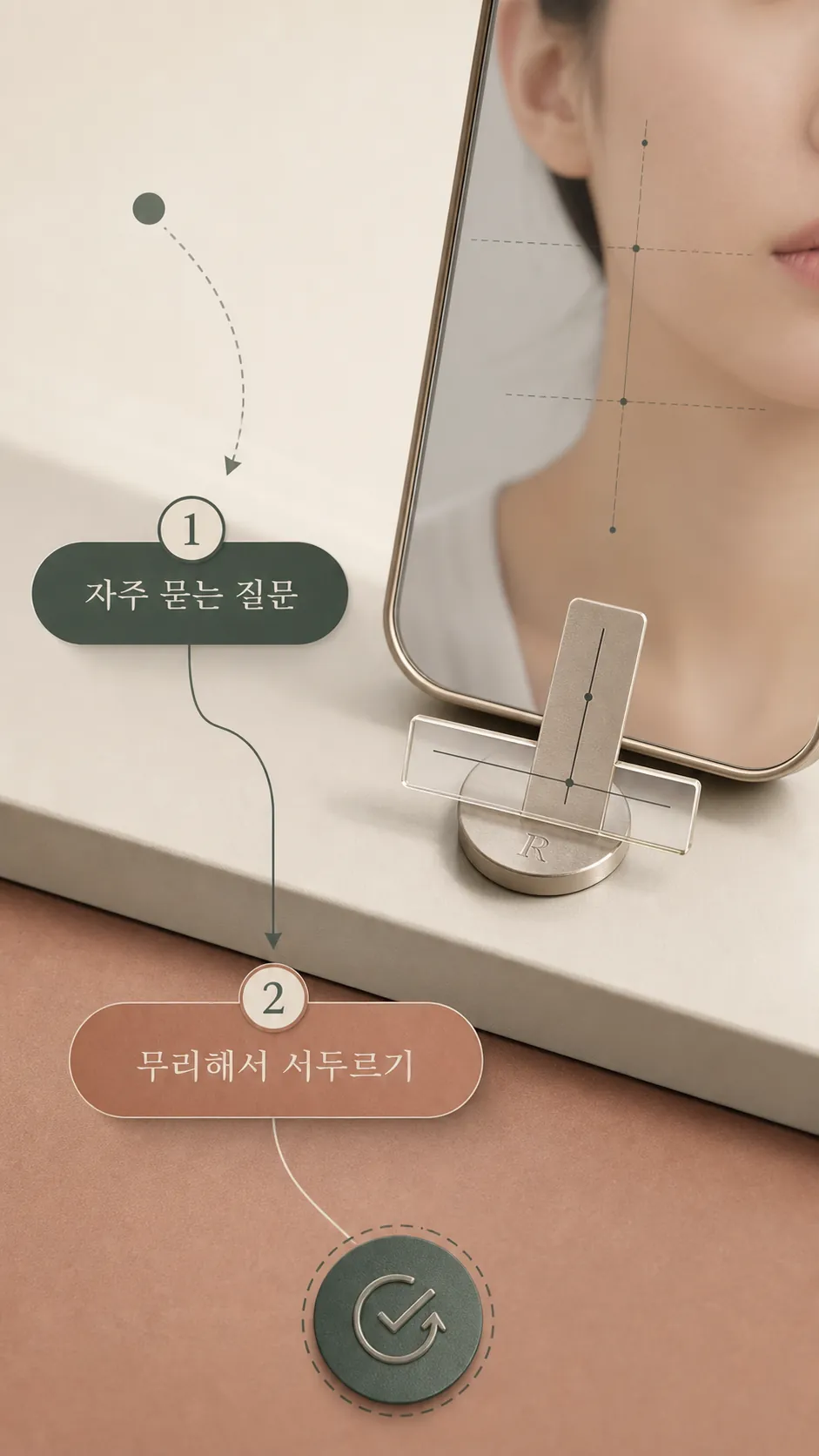 촬영 조건부터 상담 질문까지 단계 흐름도