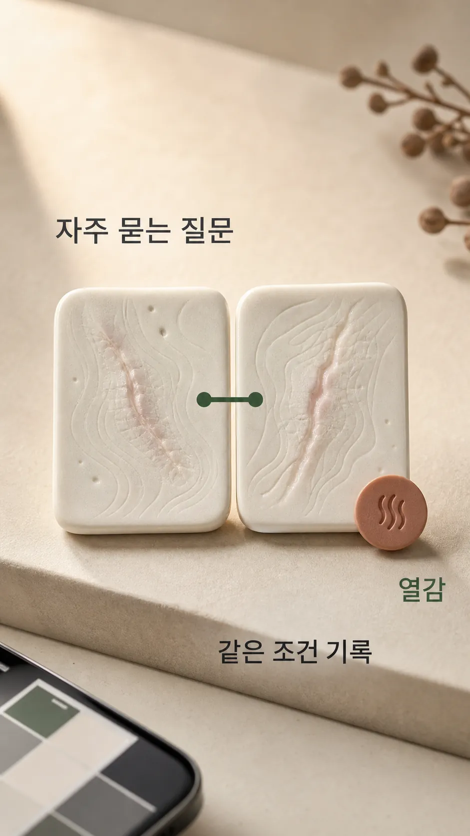 기록 비교 장면