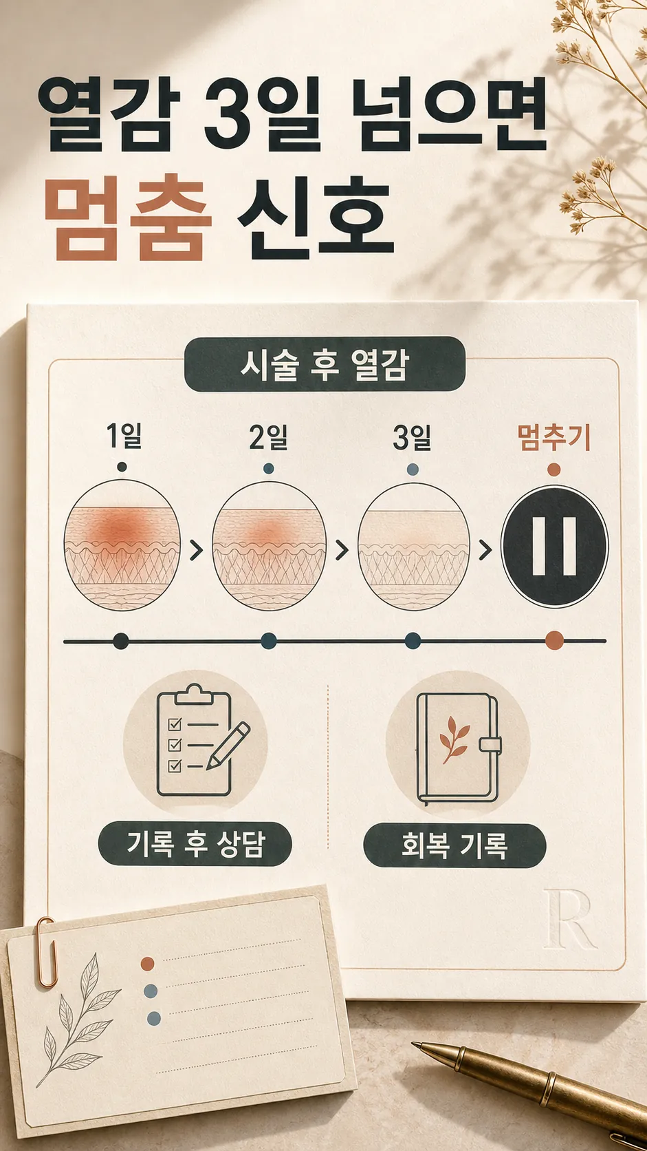 D+1부터 D+3까지 열감 변화 곡선 흐름도