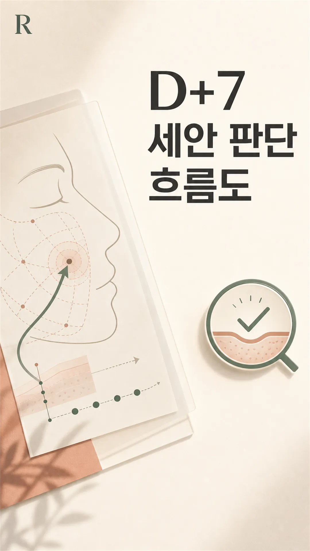 D+7 세안 판단 흐름도