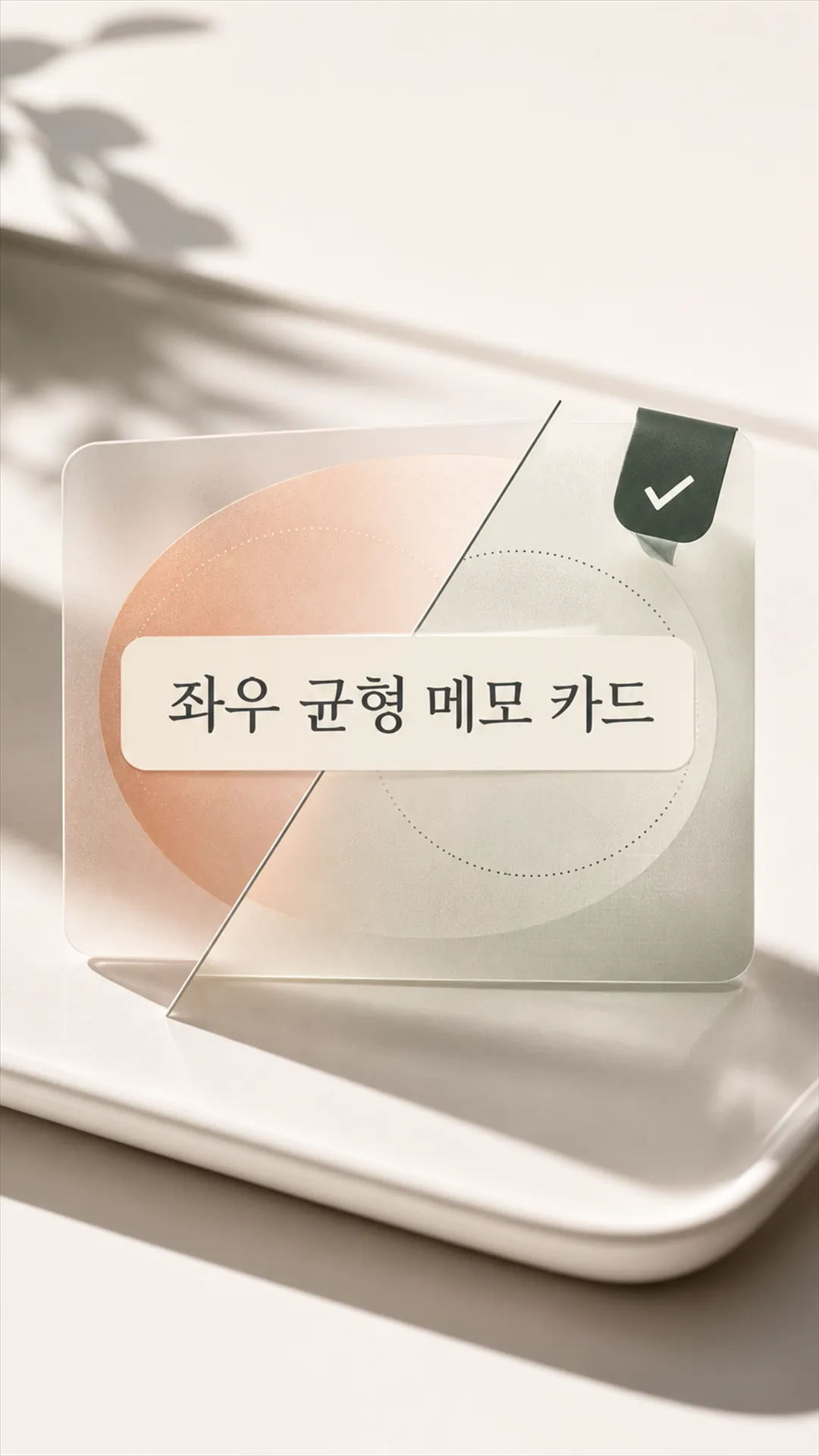 좌우 균형 메모 카드