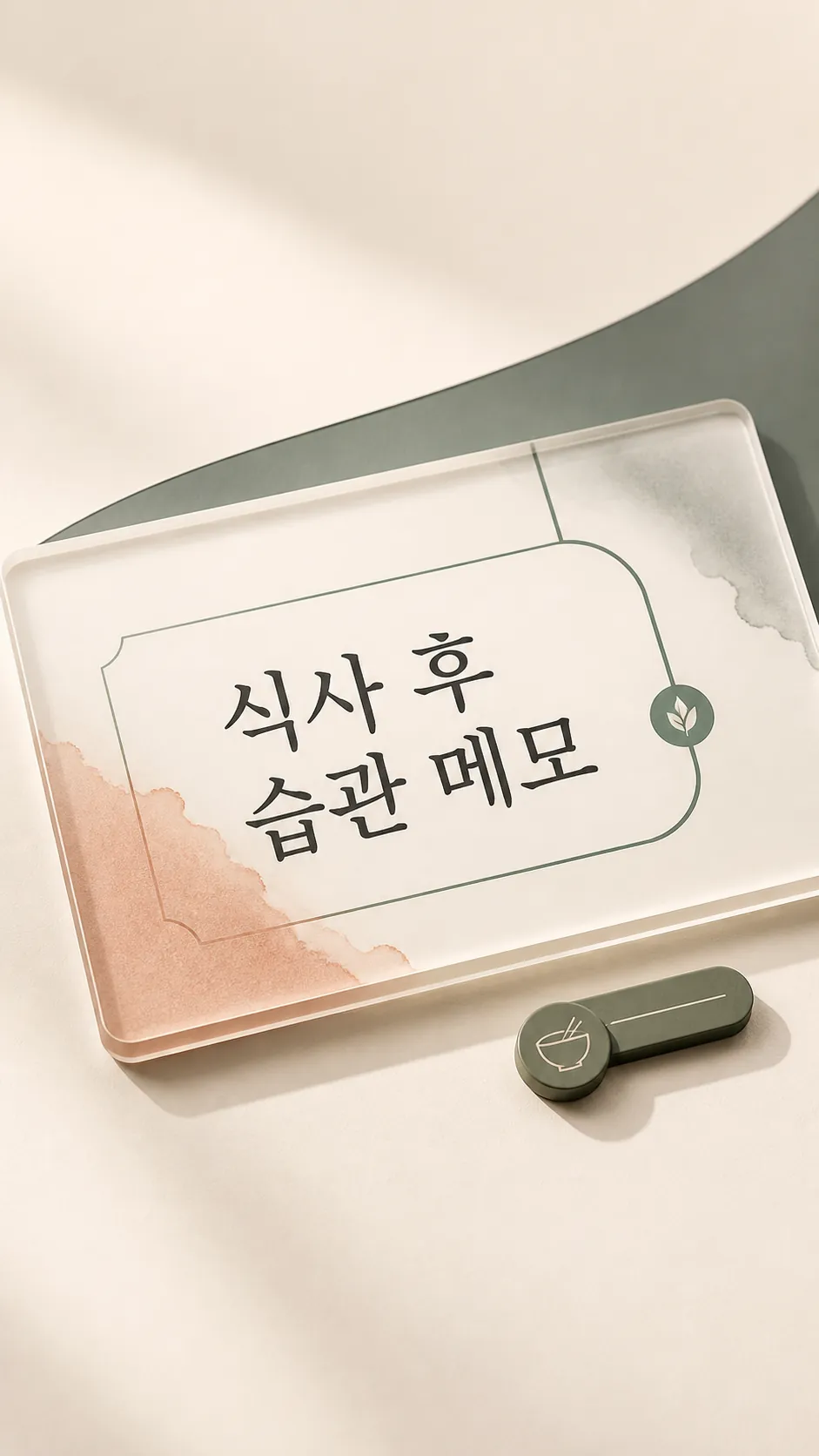 식사 후 습관 메모