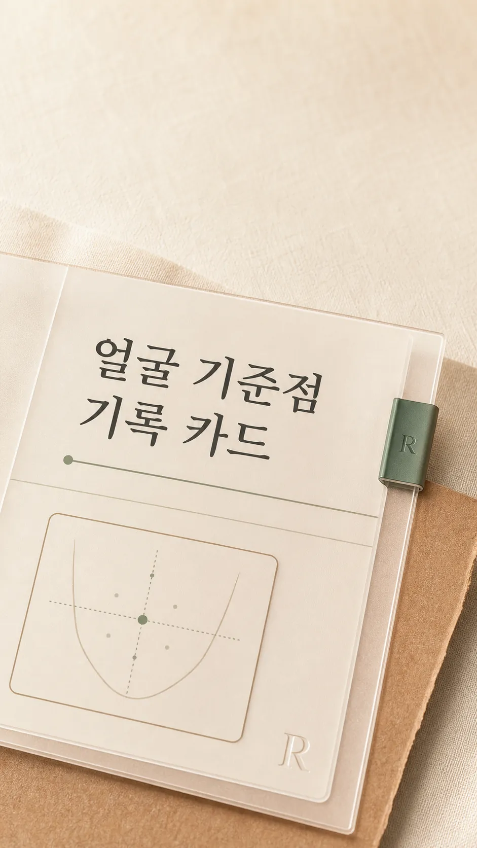 얼굴 기준점 기록 카드