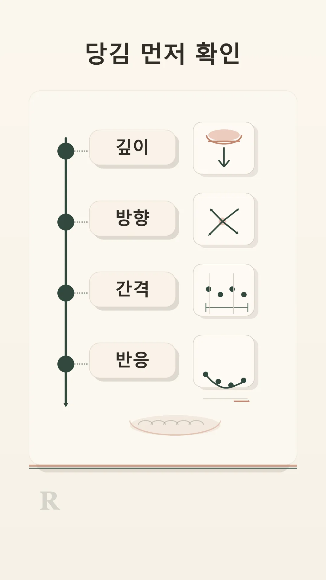 흉터 아래 당김 구조 판독 카드
